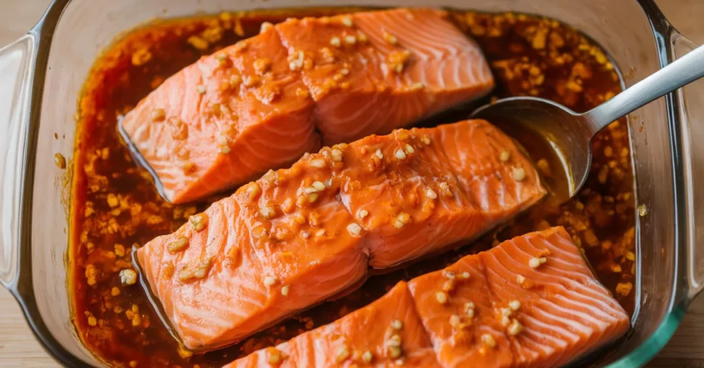 Marinating the Salmon