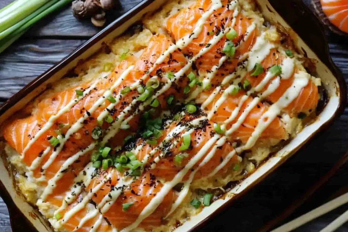 Salmon Sushi Bake