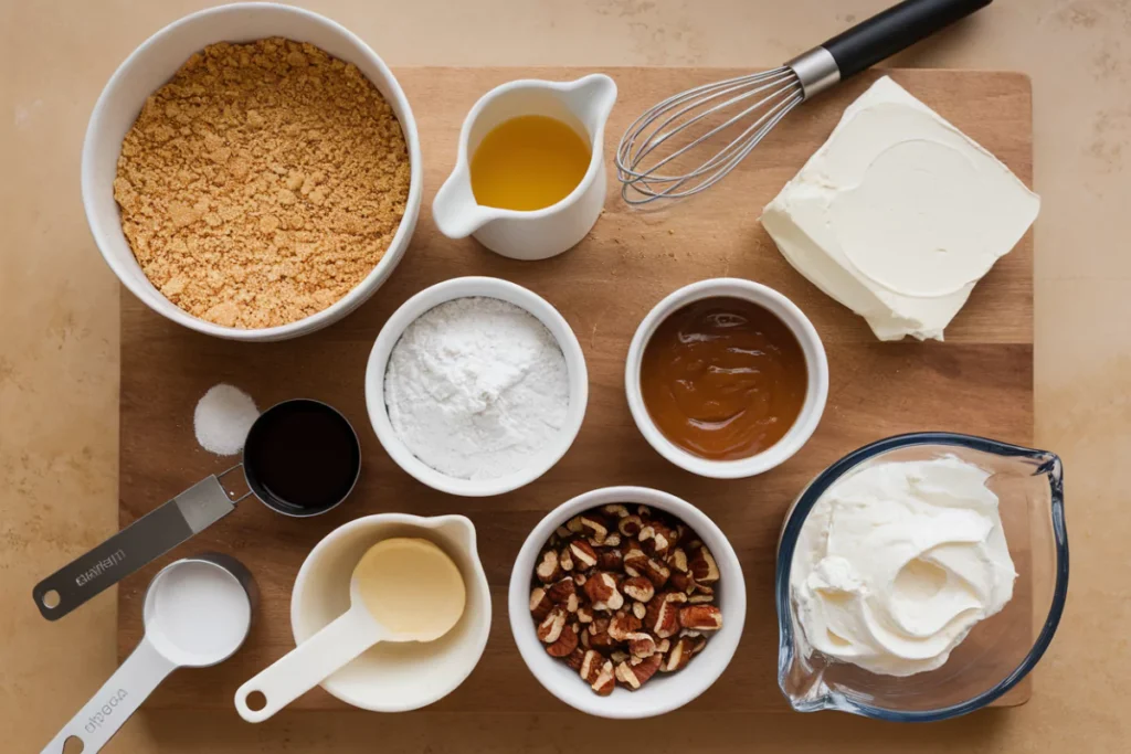 Ingredients Of Pecan Pie Lasagne