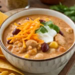 Crockpot Cream Cheese Chicken Chili